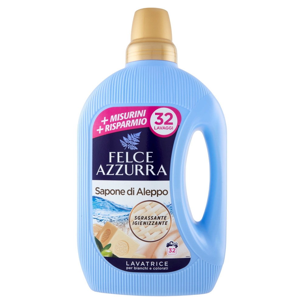 Felce Azzurra Sapone di Aleppo Lavatrice per bianchi e colorati 1,595 L
